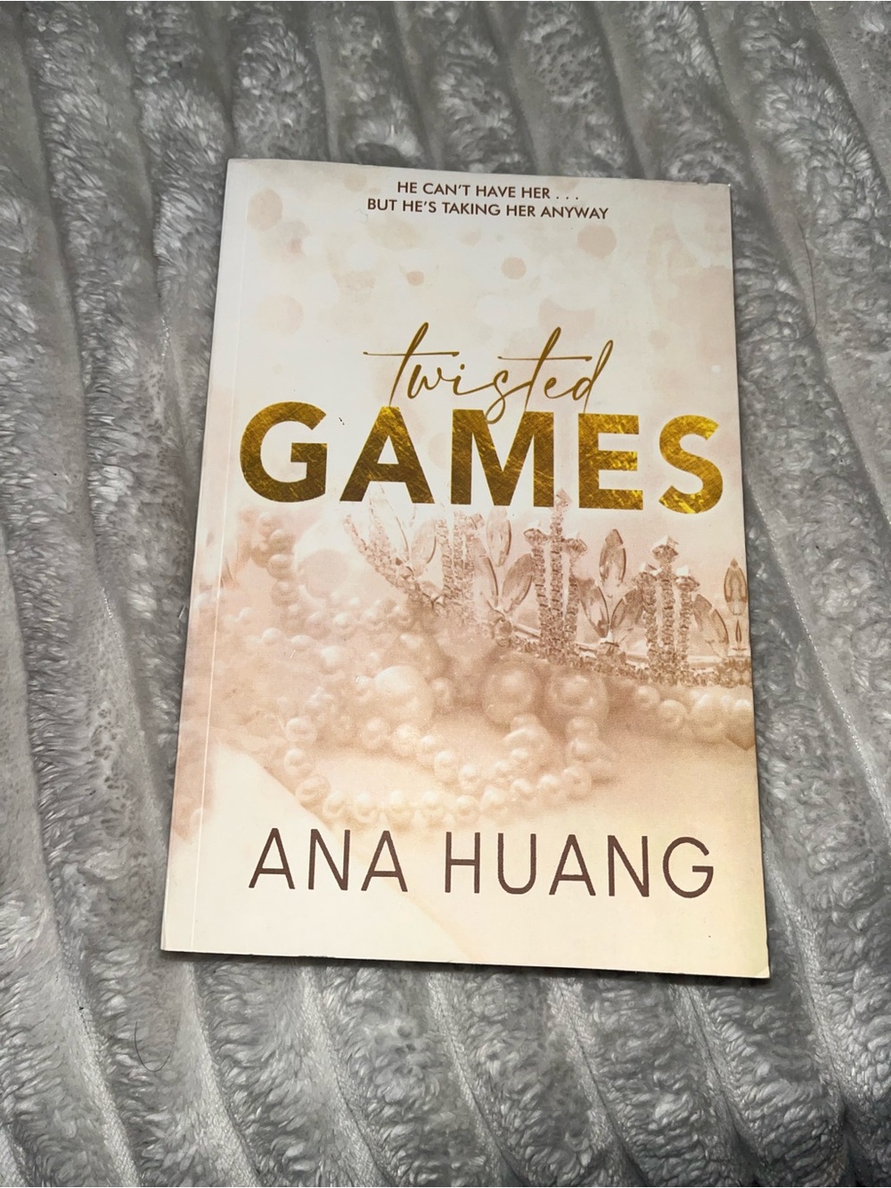 Twisted Games Paperback Book - Cream/Gold
